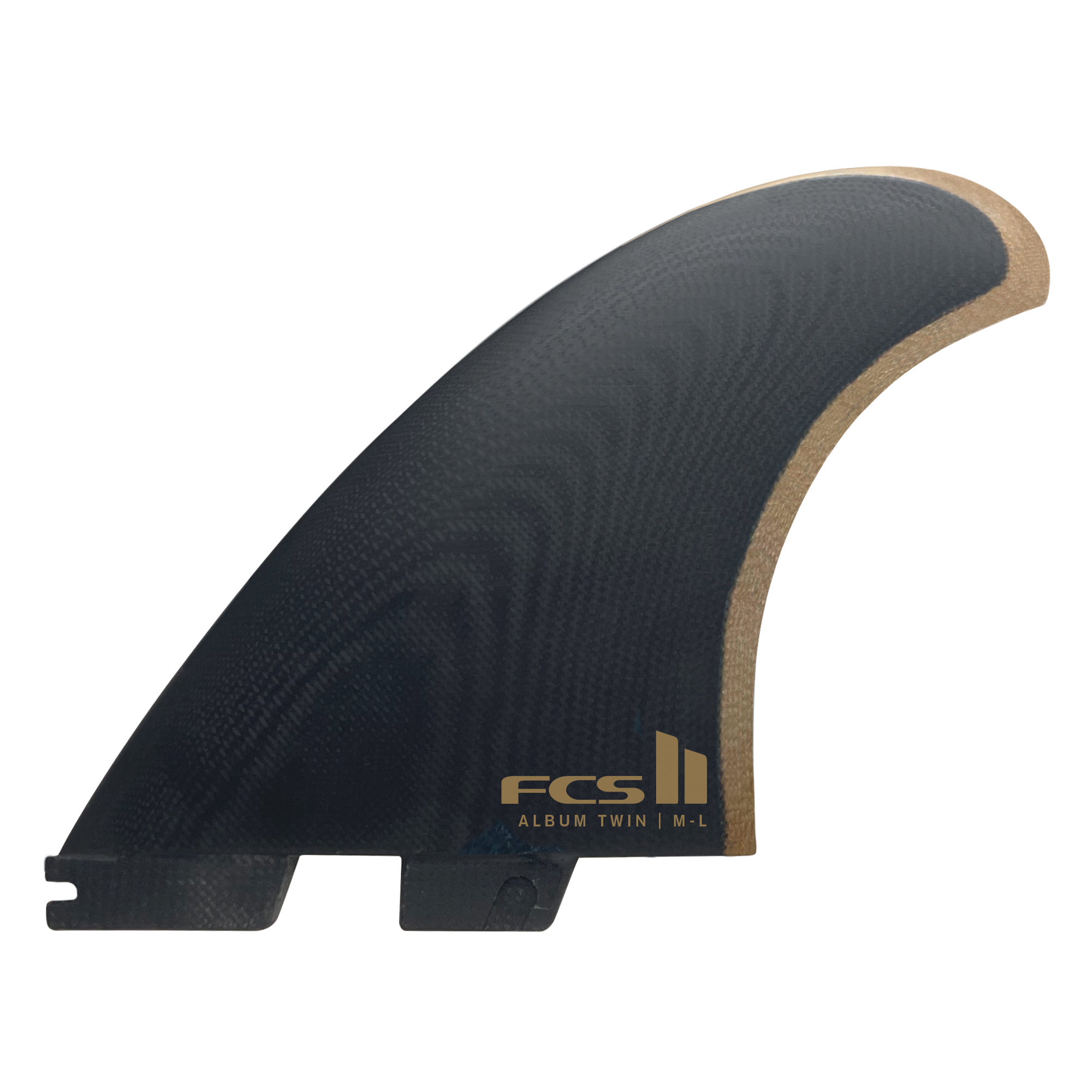 FCS FCS II ALBUM TWIN Black/Gold - M/L Thruster ( Twin Stab)