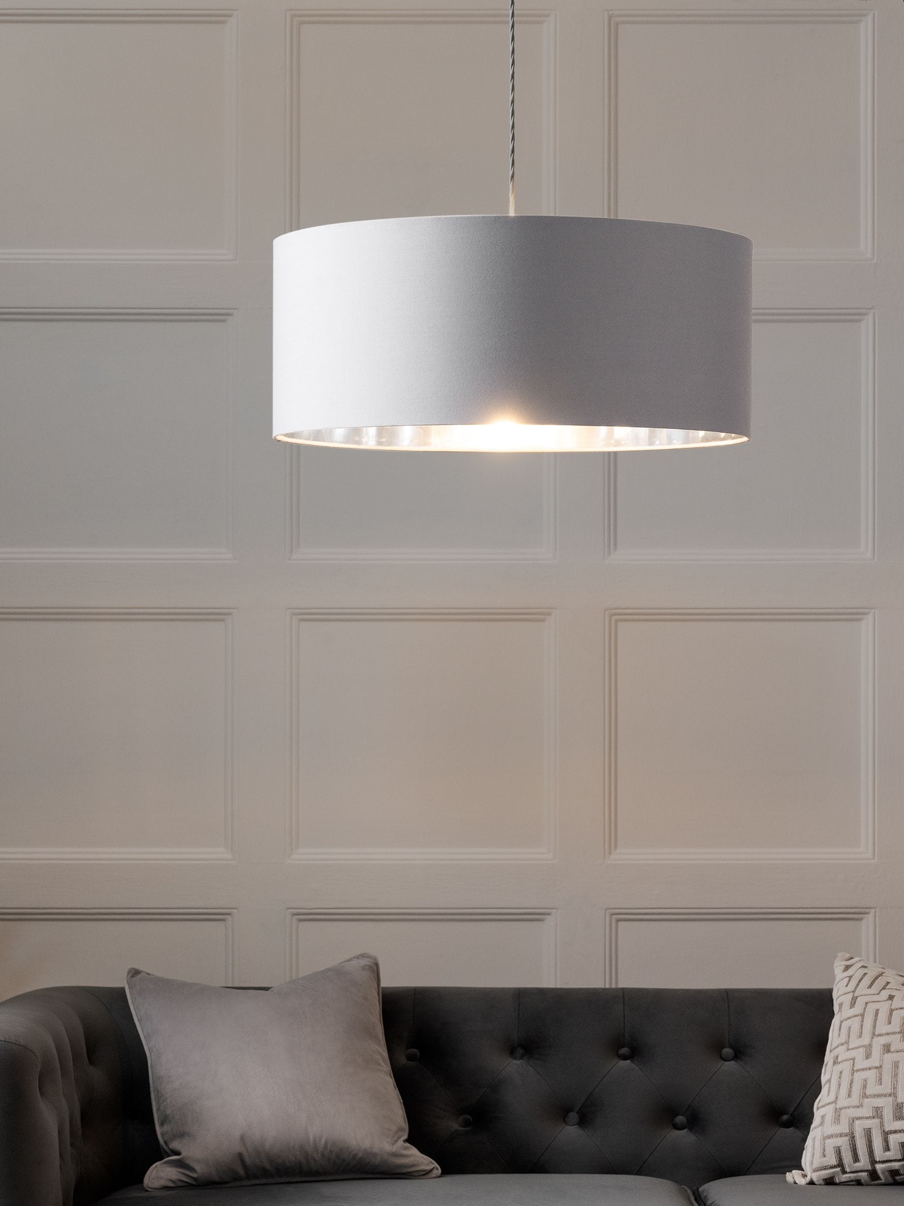 Rico plafondlamp met gemakkelijk te monteren kap
