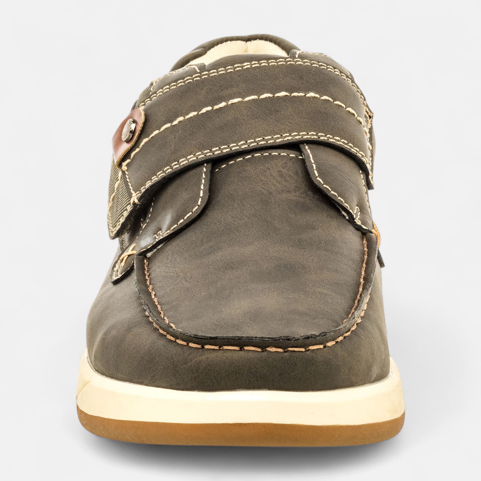 Chaussures bateau Homme kaki