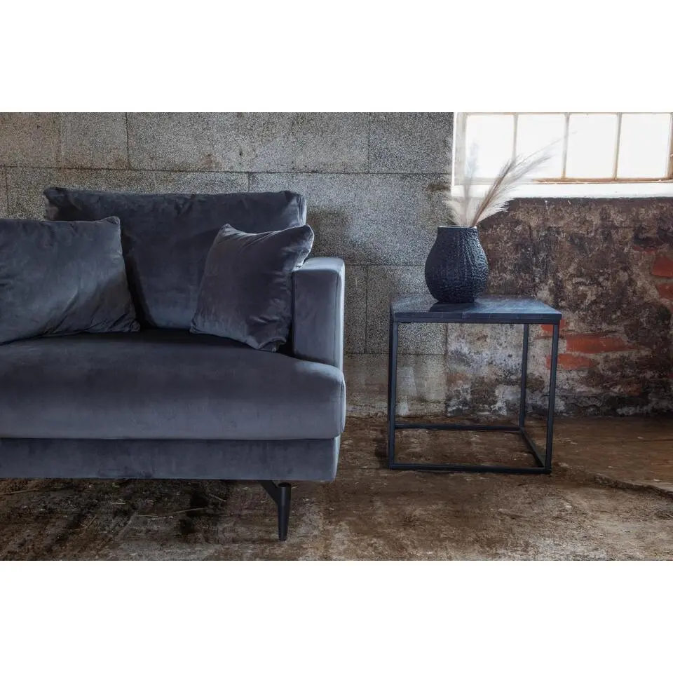 Svea - Ruma fauteuil - velvet - donkergrijs