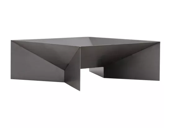 Brasero de jardin carré DINE en acier-60 cm-Acier naturel---Acier naturel