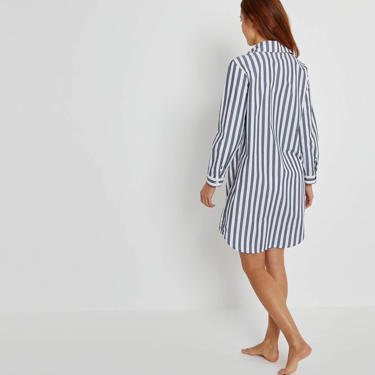 COLEÇÕES LA REDOUTE<br>Camisola listrada de popeline