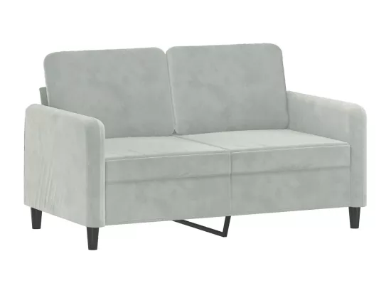 Ensemble de canapés 3 pcs gris clair velours