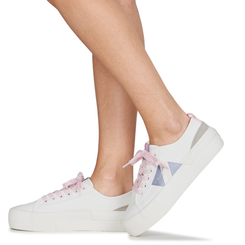 Pepe jeans - ALLEN FLAG COLOR W - Blanc / Rose