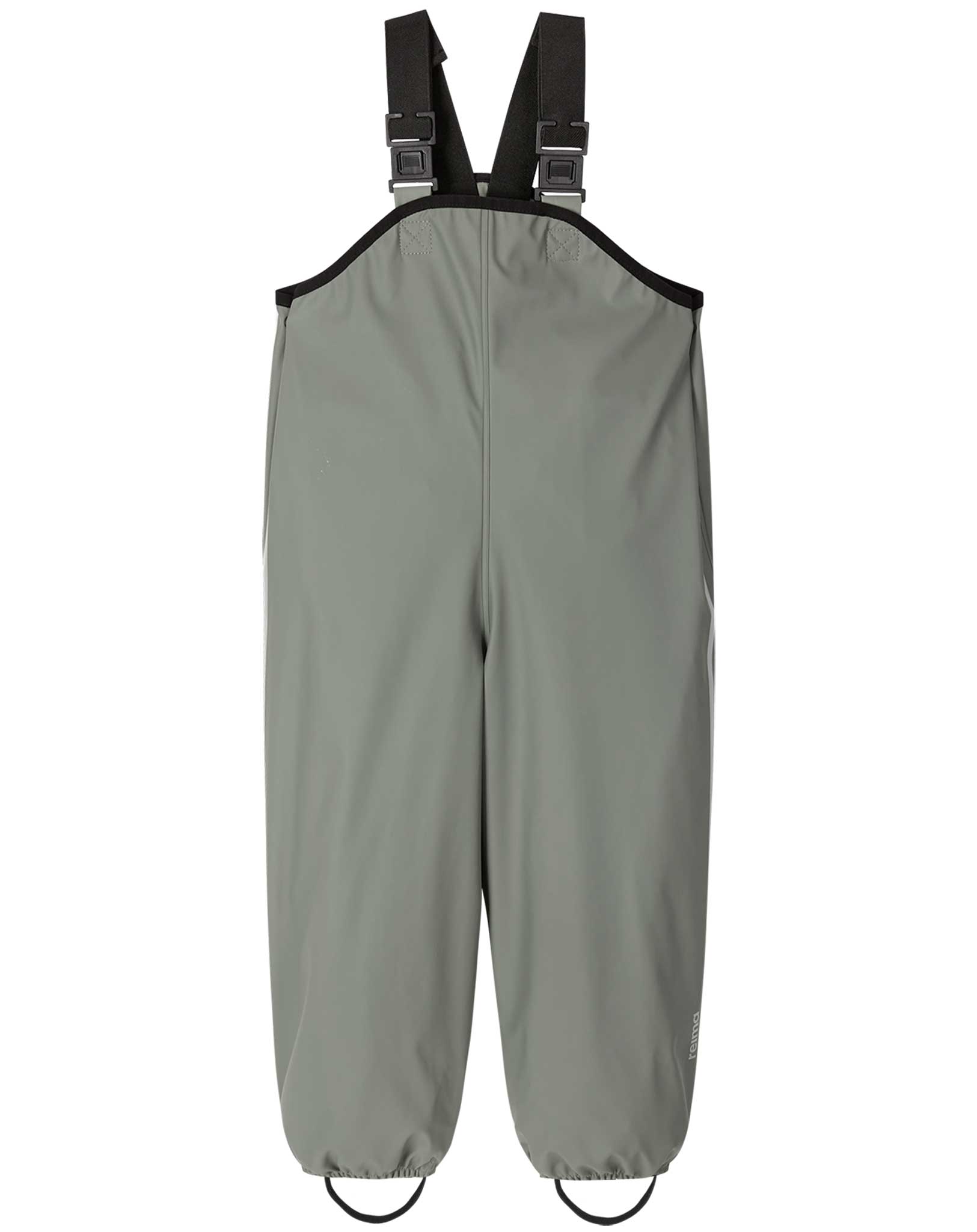 Regenhose LAMMIKKO mit Trägern in greyish green
