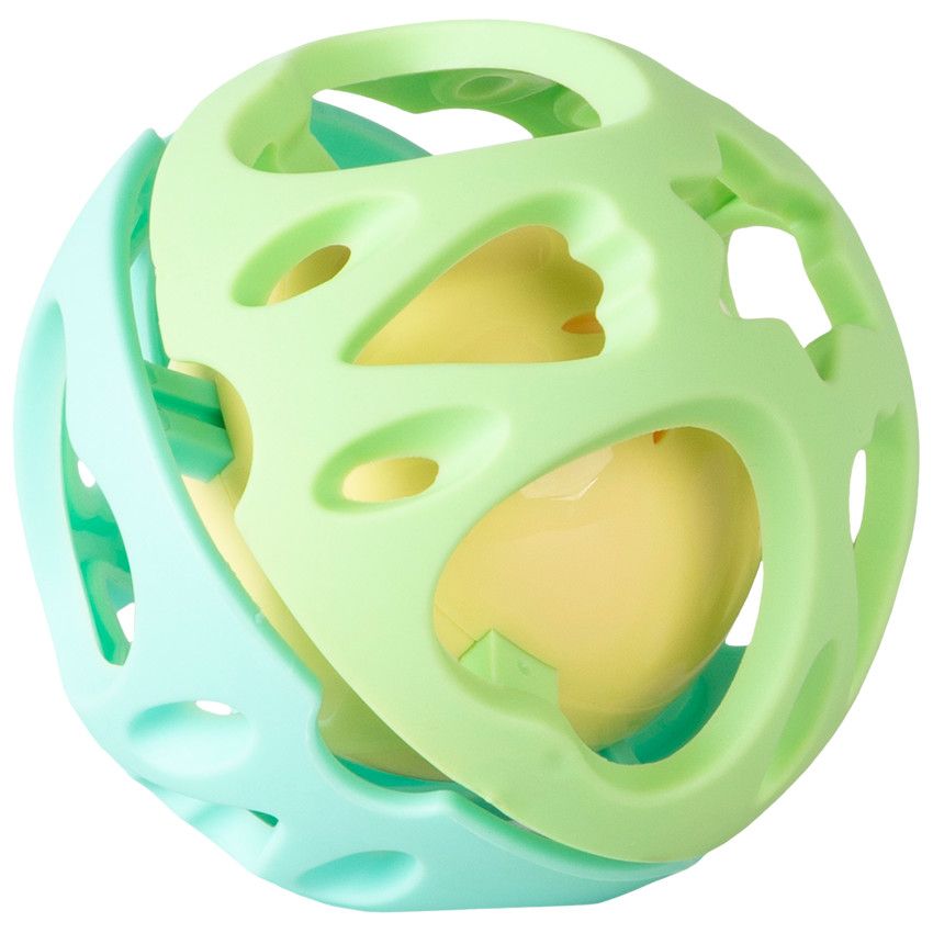 Hochet en forme de balle - Ecru