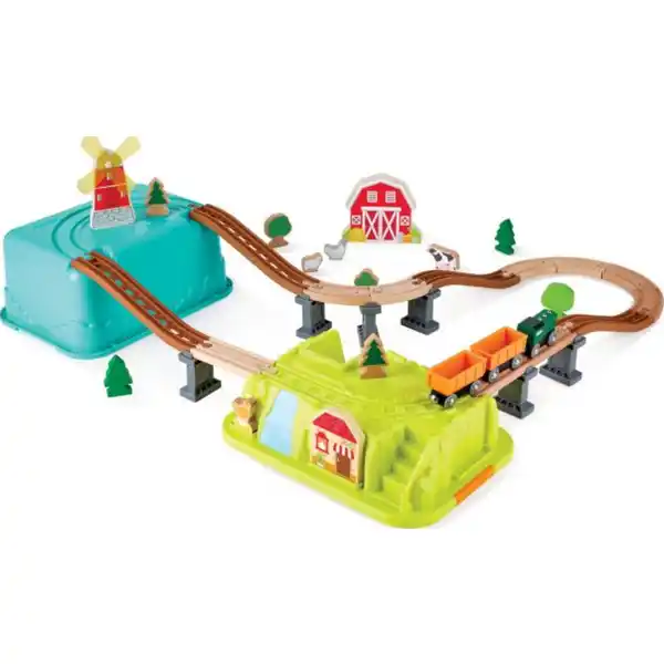 Holz Eisenbahn Set