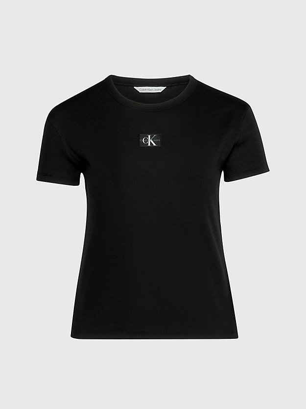 Camiseta plus size de algodão com brasão