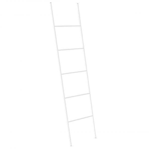 Beliani Suporte para Toalha Aribibi de Ferro Branco 50x2x165