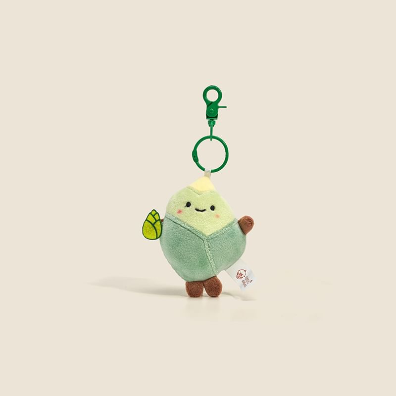 Jun's Journal - Sleutelhanger met groente-pluche tashanger (verschillende ontwerpen)