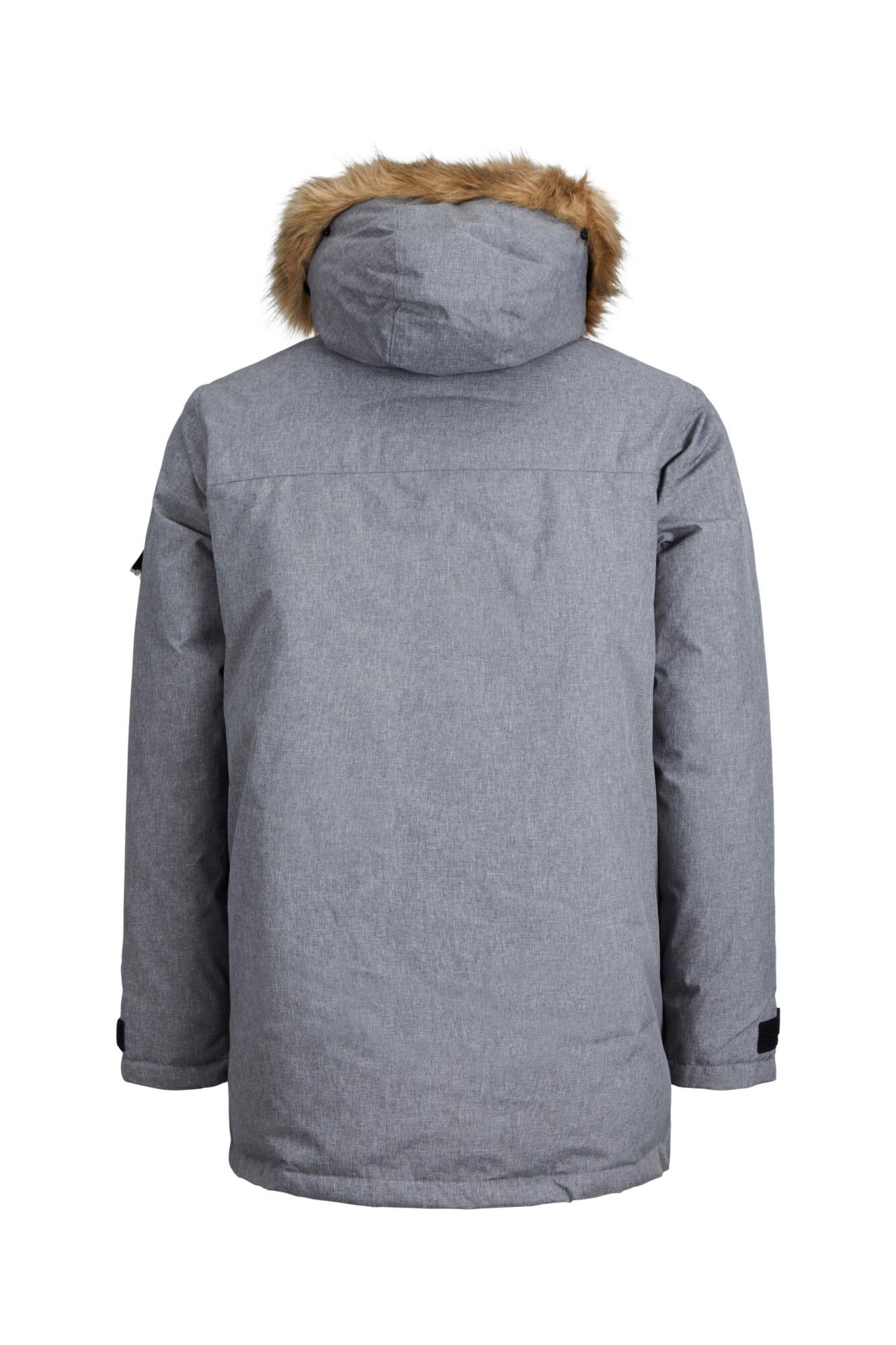 Parka com capuz de pele