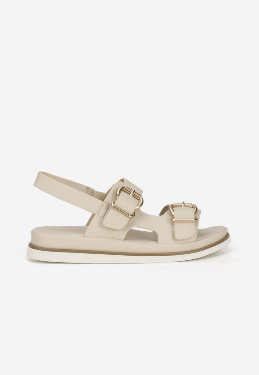 Sandales à semelle épaisse beige Semenia