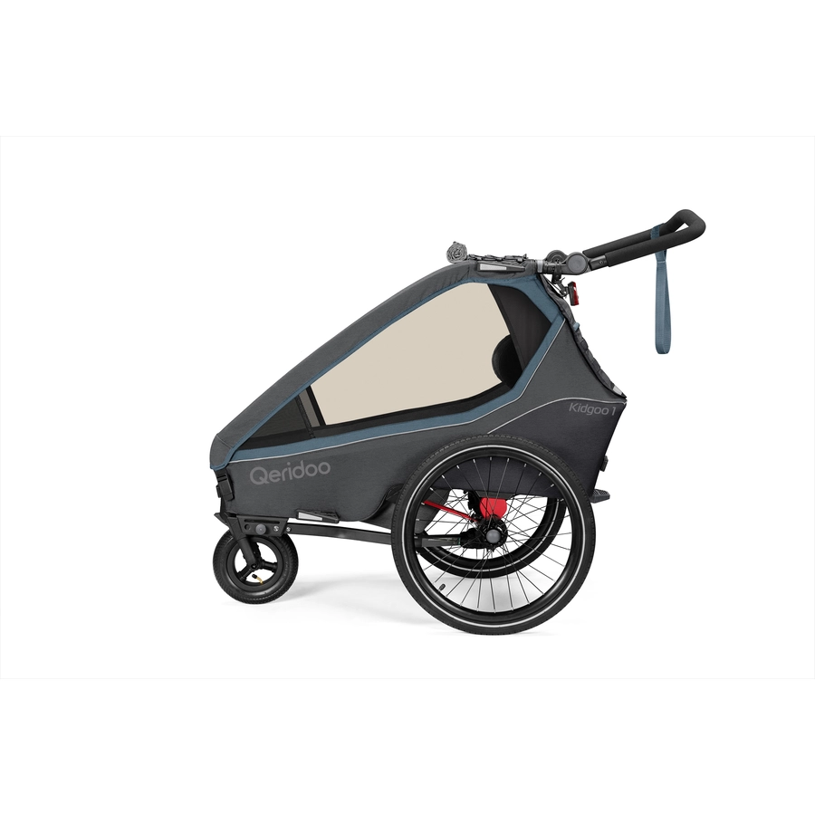 Qeridoo® Kinderfahrradanhänger Kidgoo1 Navy Blue Kollektion 2023