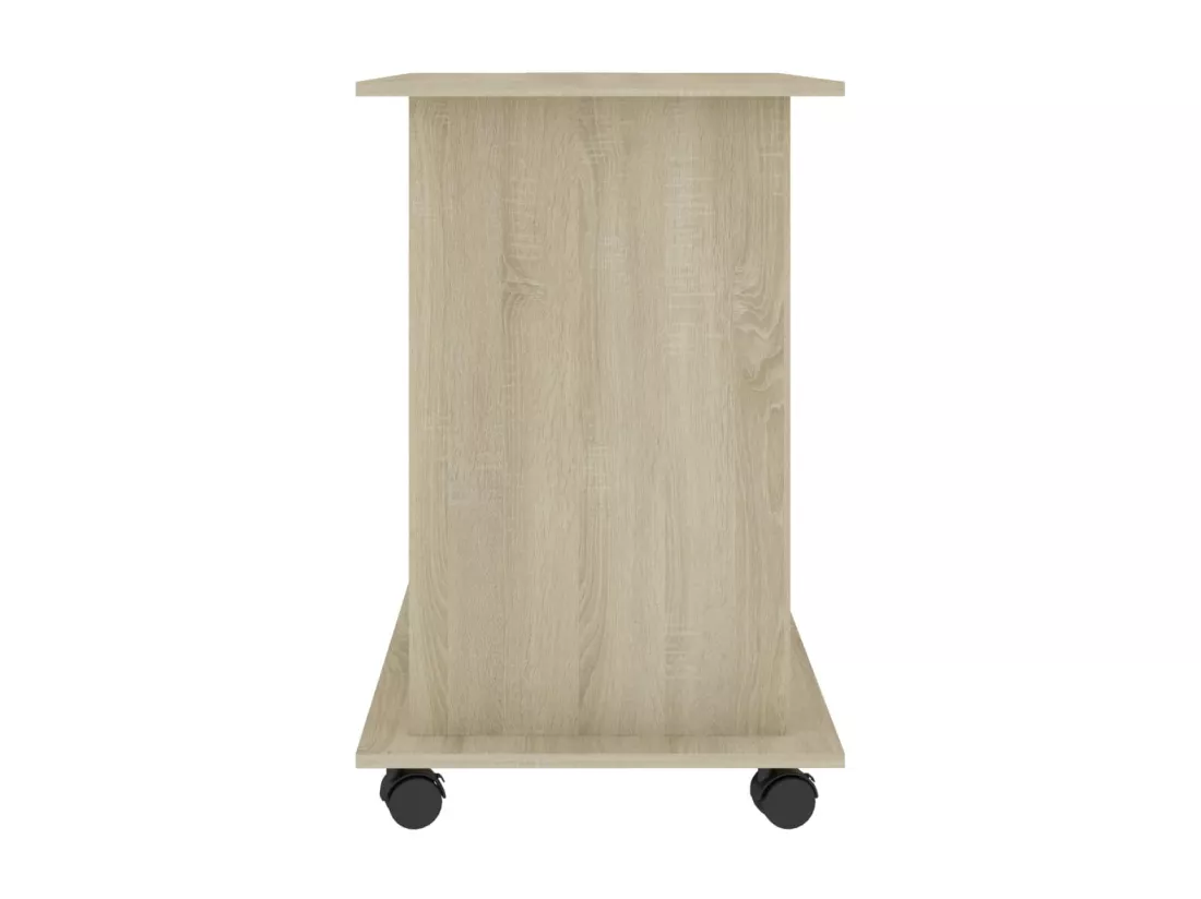 Bureau d'ordinateur Chêne sonoma 80x50x75 cm Bois d'ingénierie