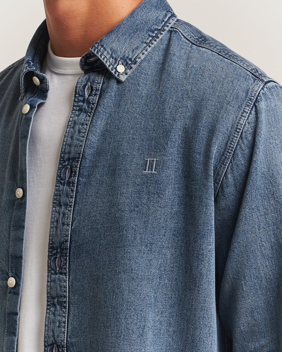 Les Deux Konrad Denim Shirt Light Indigo
