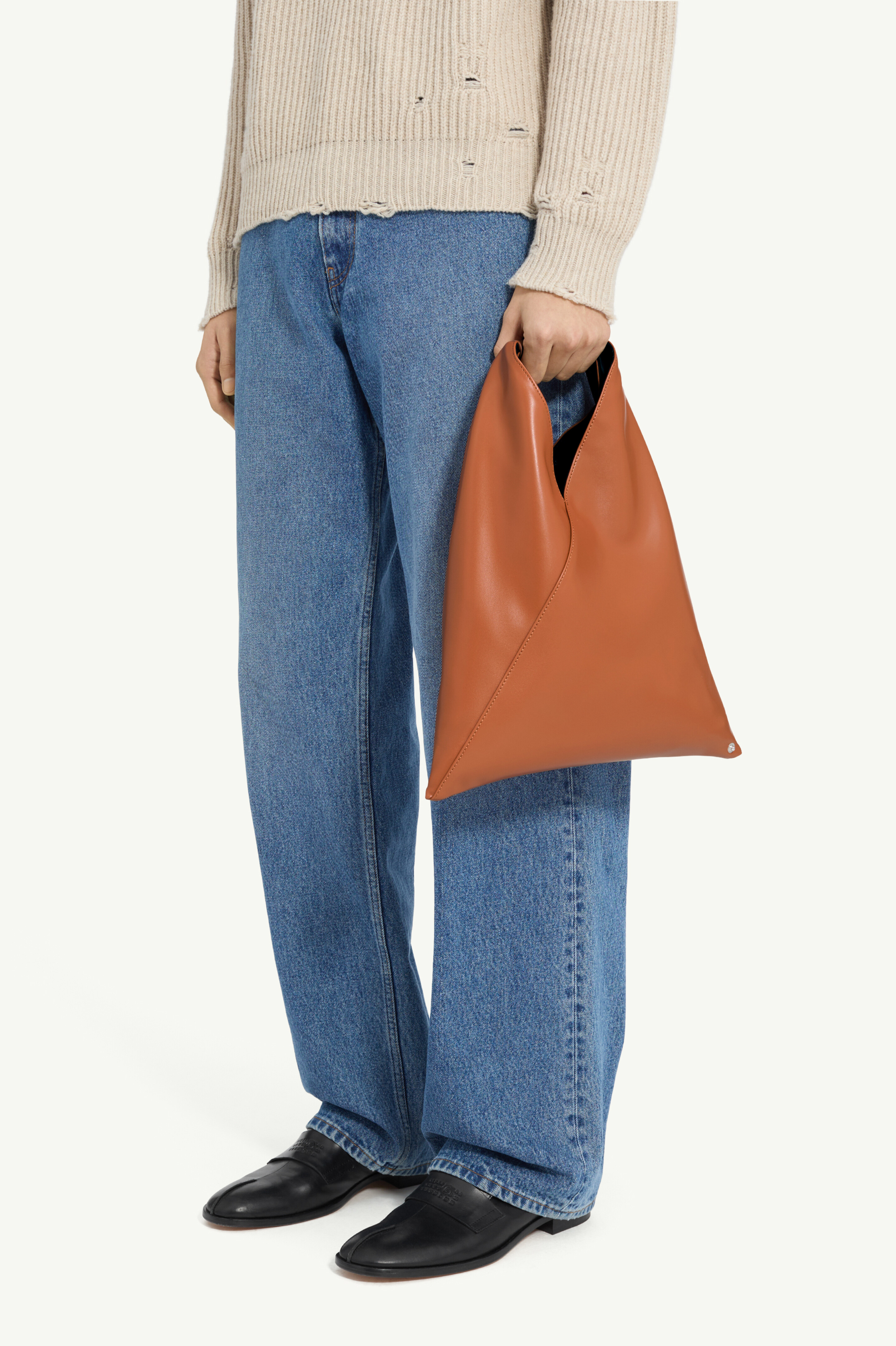 Sac Japanese bag classic mini pour femme | MM6 Brun Adobe