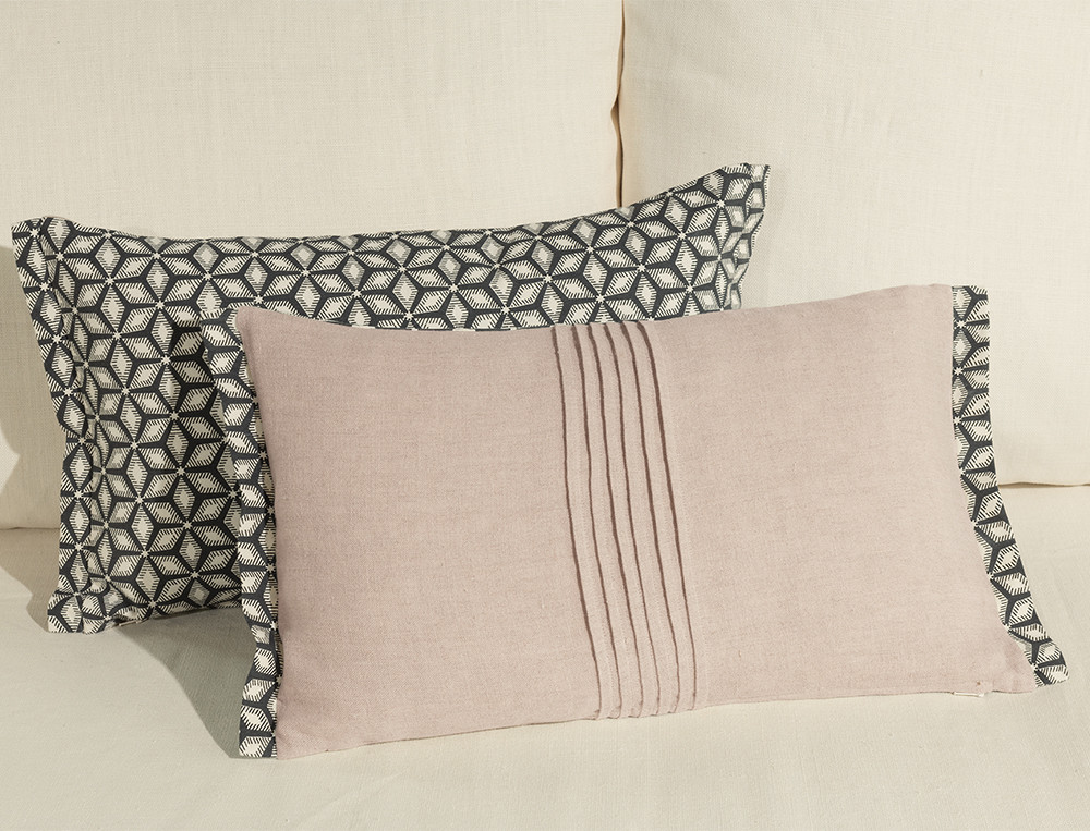 Coussin réversible-Trompe l'œil