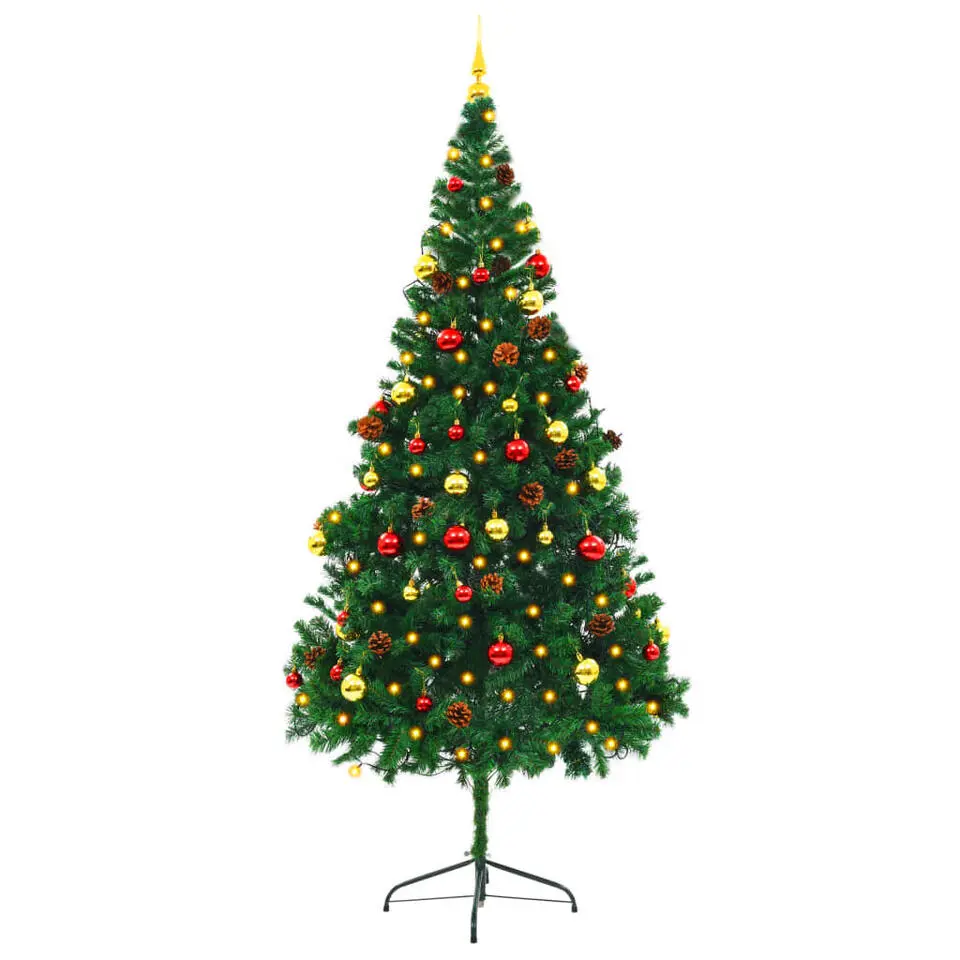 vidaXL - Kerstboom - Groen - 210 x 110 cm