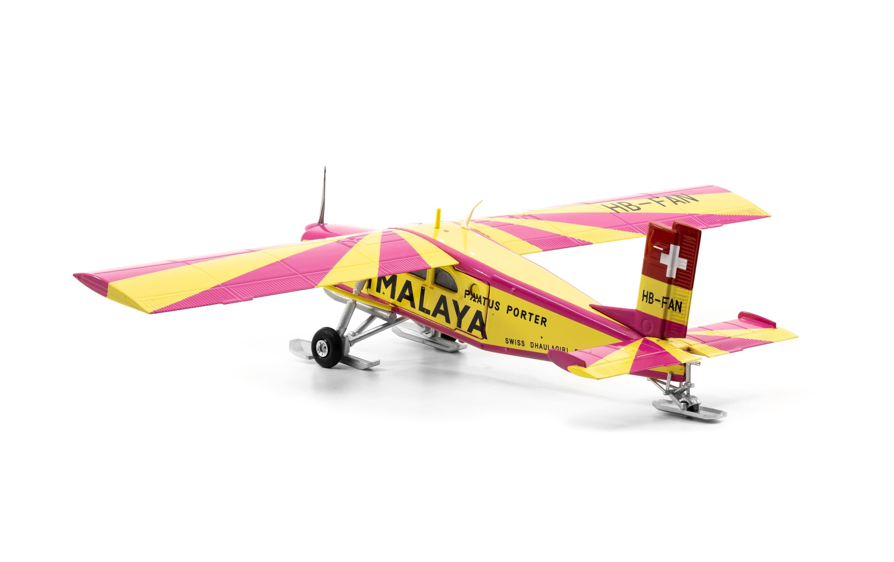 Pilatus PC-6 Porter HB-FAN Yeti 1:72Realistisches Modellflugzeug