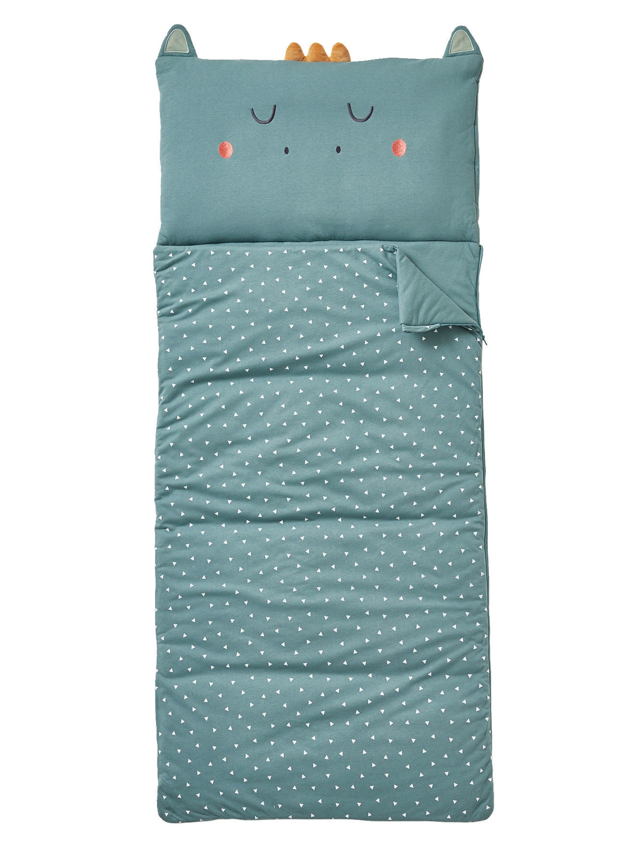 Vertbaudet Kinder Schlafsack DRACHE grün