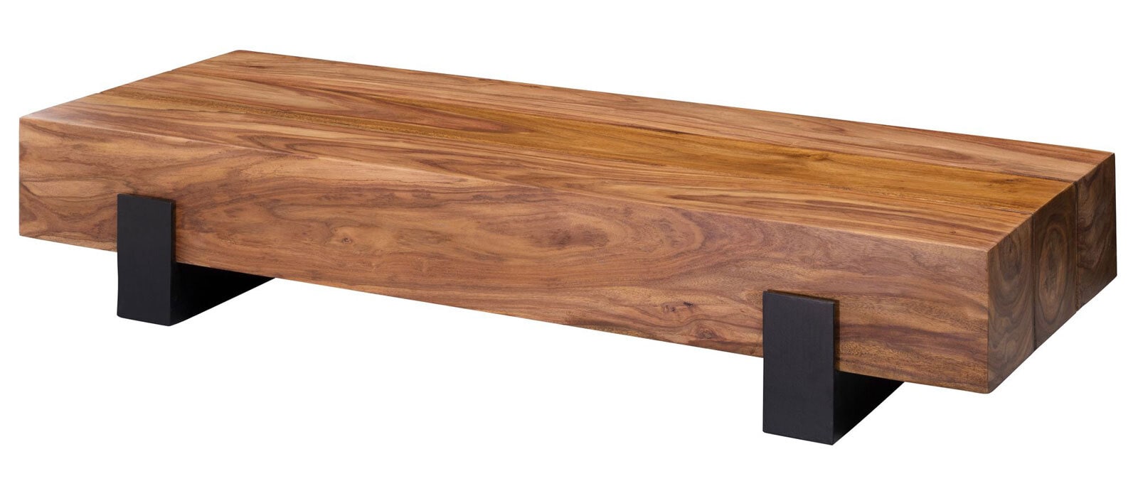 Couchtisch Soron Massivholz/Metall