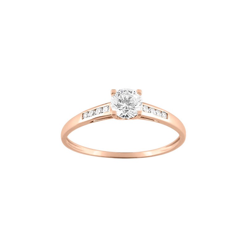 Bague Femme - Oxyde de zirconium - Or 9 Carats