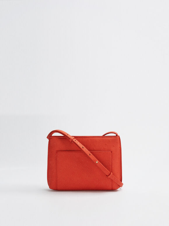 Bolso Bandolera Grabada - Naranja