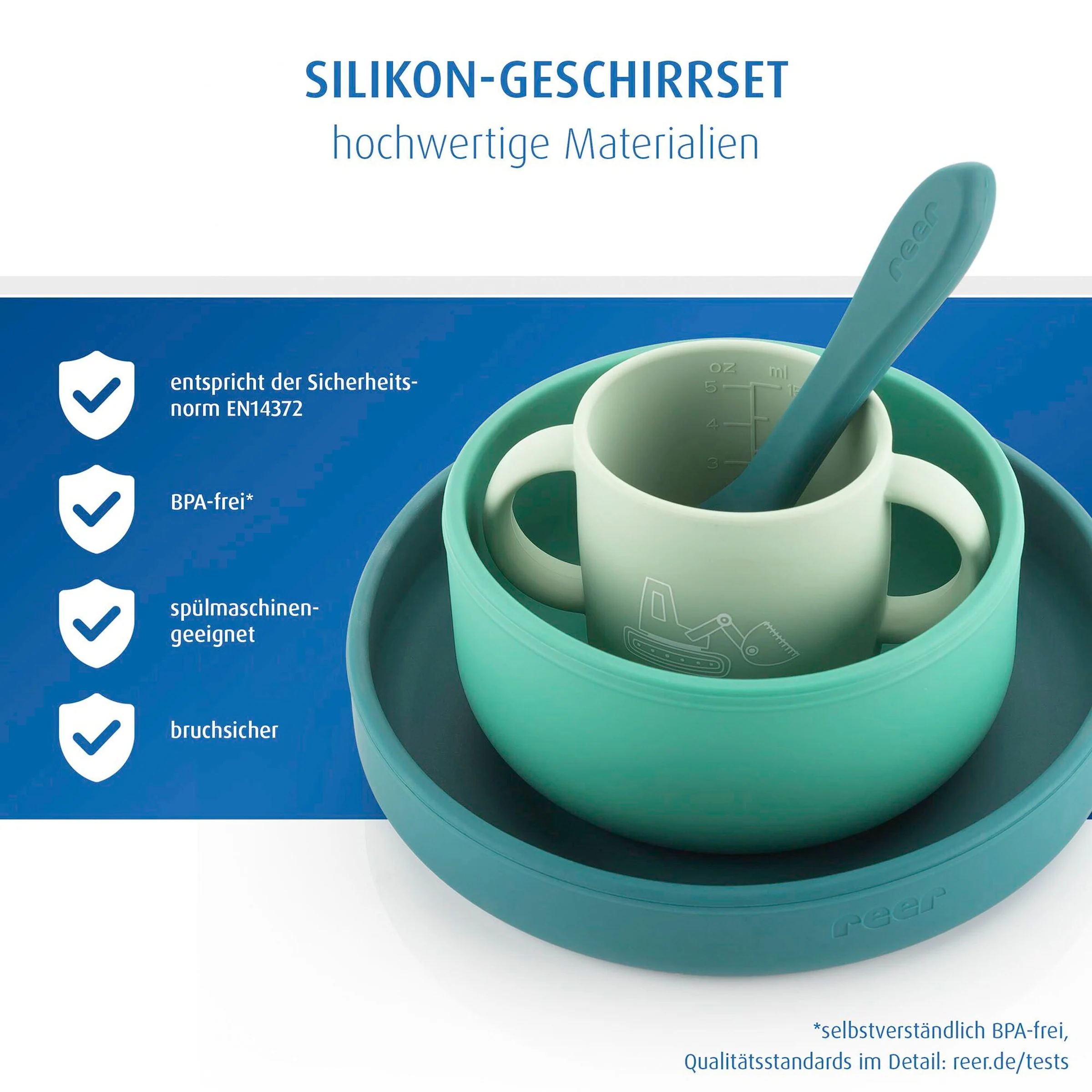 reer 4-tlg. Geschirrset grün