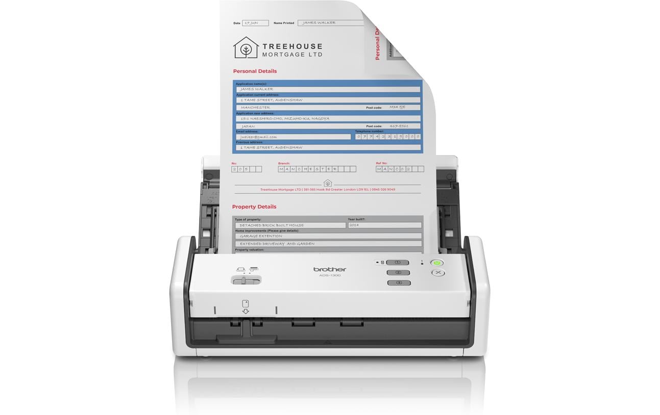 Dokumentenscanner ADS-1300<br>Kompakter, mobiler Dokumentenscanner