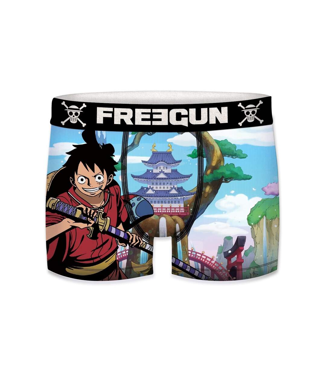 Caleçon Homme Luffy, Roronoa zoro, Boxer Homme, ONE PIECE, Confortable et Doux (Lot de 5)