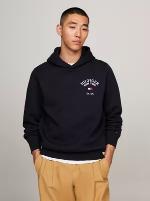 Moletom com capuz Varsity com logo arqueado
