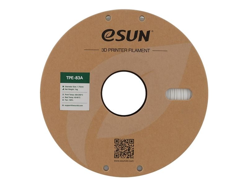 eSun Filament TPU-83A Weiss 1.75 mm 1 kg TPU-83A Filament