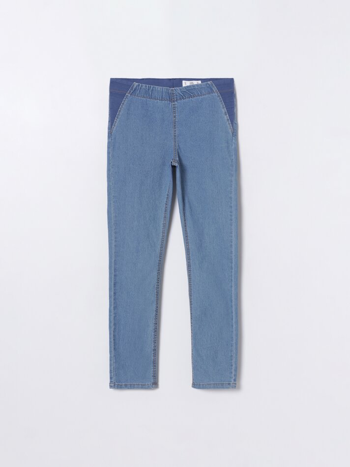 Calça jegging de maternidade - Índigo