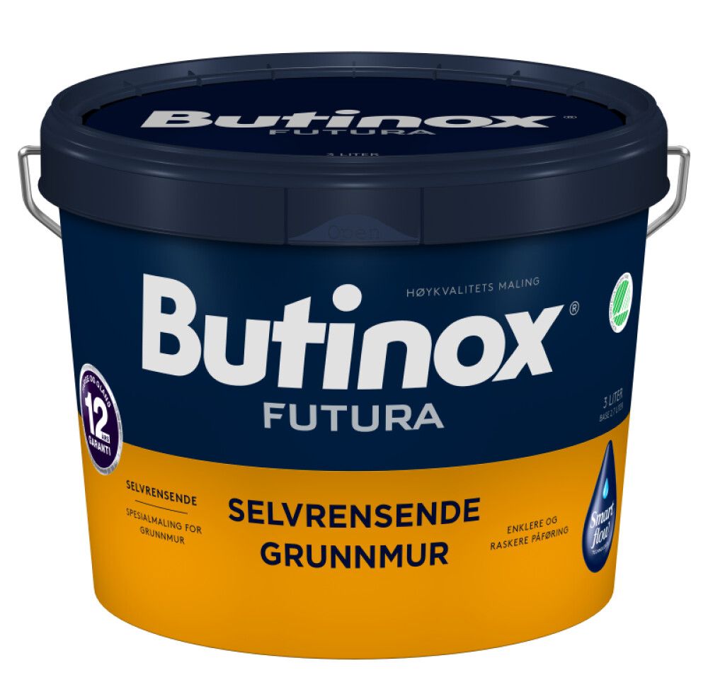 MALING BUTINOX FUTURA SELVRENSENDE GRUNNMUR HVIT-BASE 2,7L