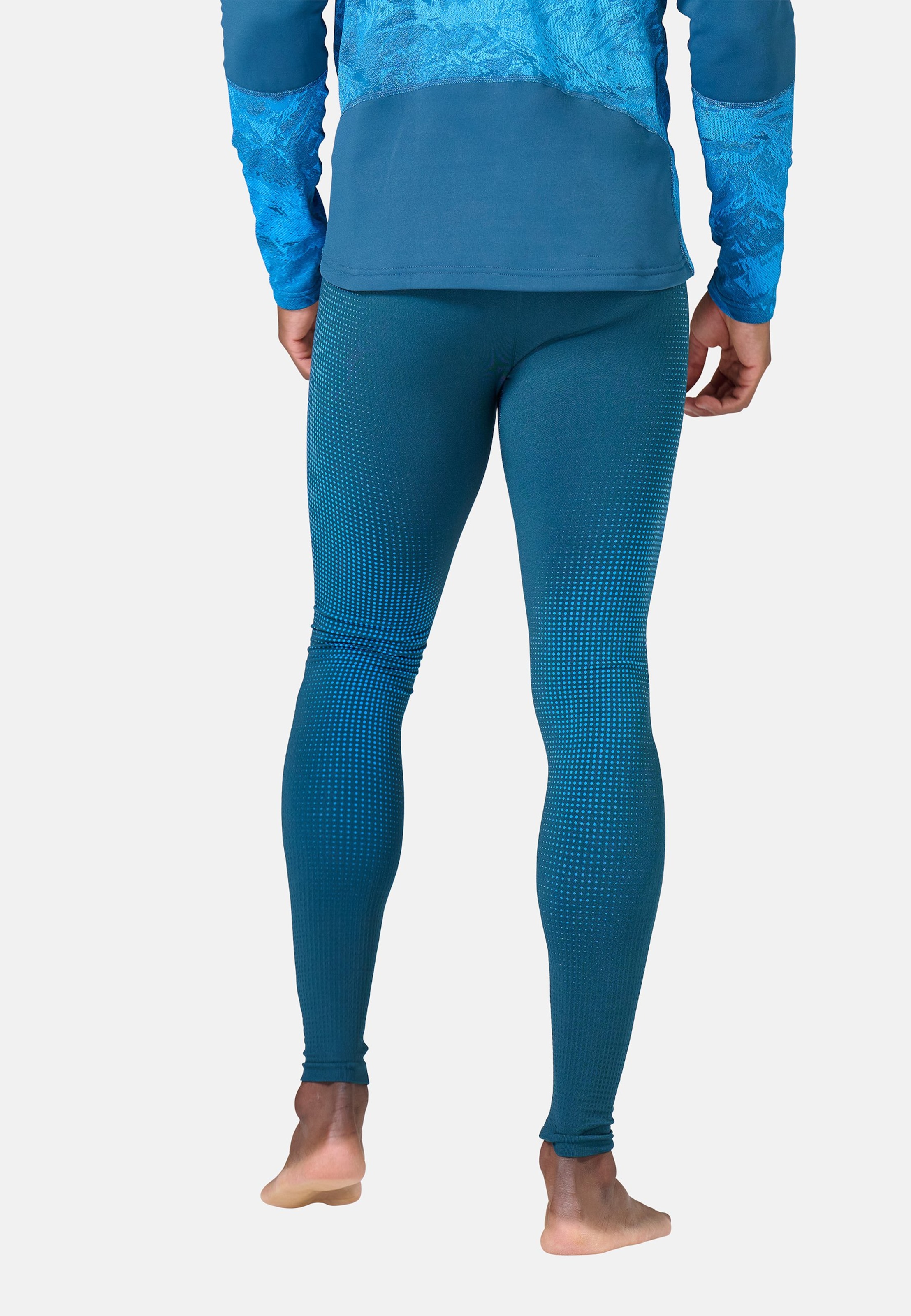 Performance Warm Base Layer Tights in blue wing teal - indigo bunting