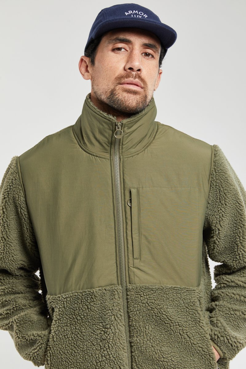 Veste zippée sherpa Héritage
