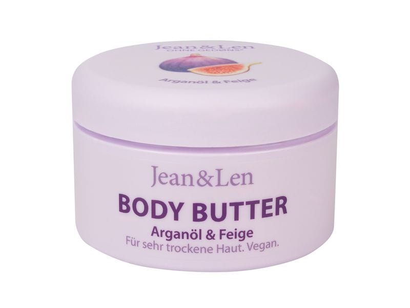 Jean & Len Body Butter Arganöl und Feige 200 ml1 Stück Natürliche Körperbutter umschmeichelt trockene Haut mit reichlich Feuchtigkeit