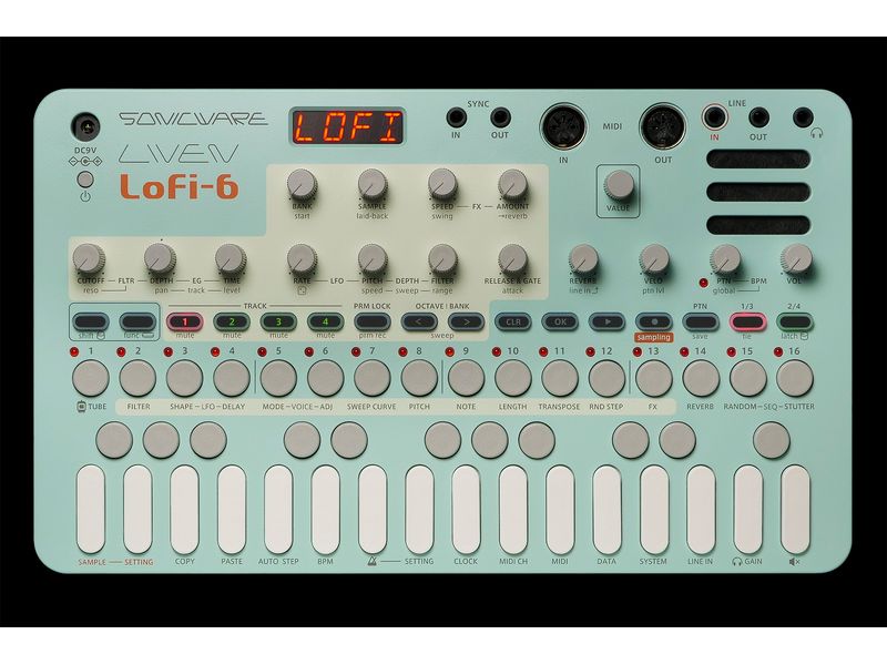 Sonicware Sample-Player LIVEN Lofi-6 Die ultimative Retro 6kHz Sampling-Engine