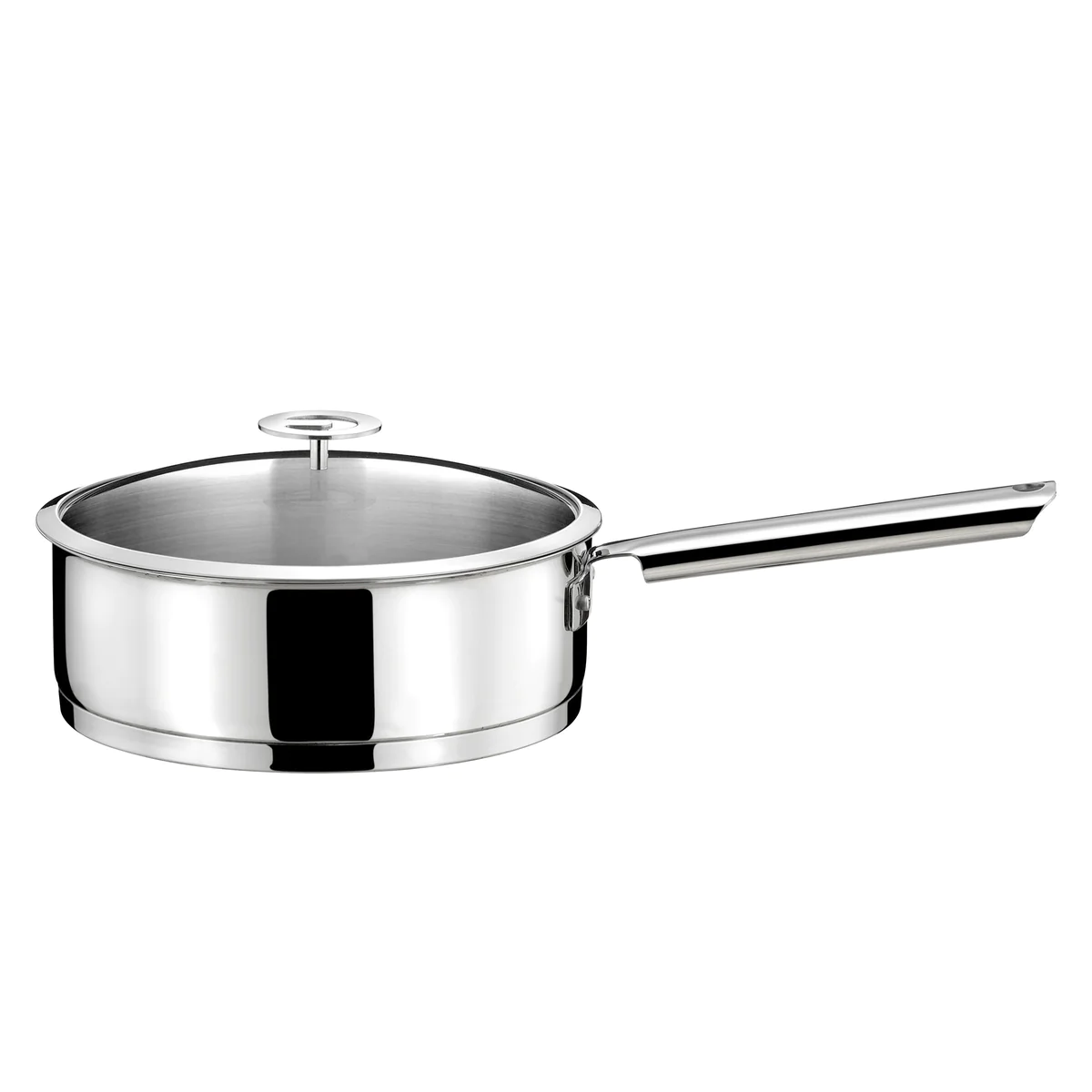 Elysée - Sauteuse 24cm inox revêtu avec couvercle universel Cuisinox