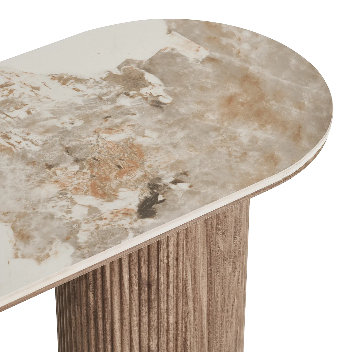 Artichok Ronda Houten Sidetable Bruin - 120 x 78 cm