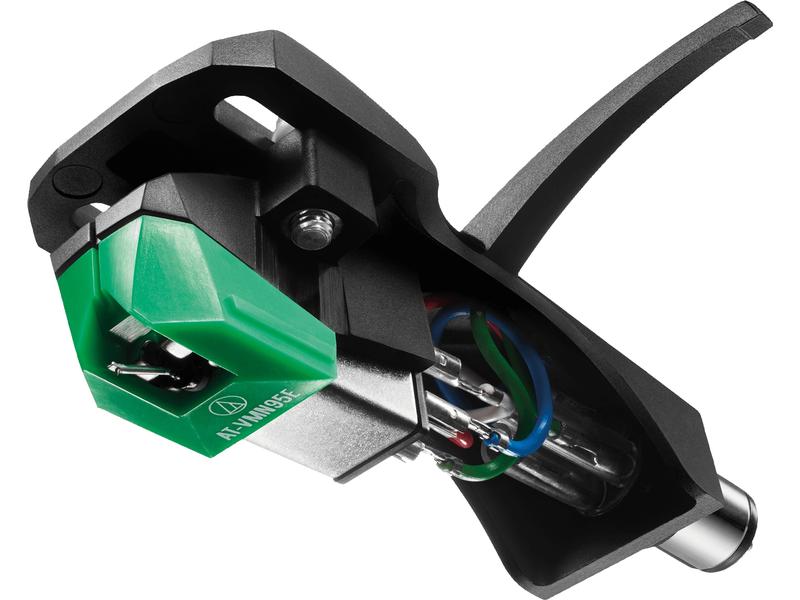 Audio-Technica Tonabnehmer AT-VM95E/H inklusive Headshell Stereotonabnehmer AT-VM95E mit Headshell AT-HS6BK