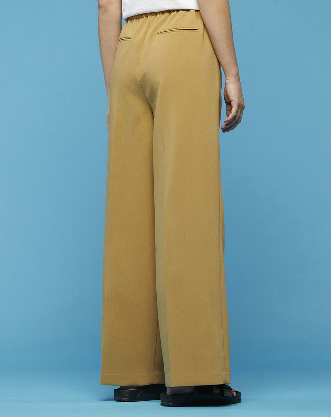 Galeries Lafayette Pantalon large Pierrot Pol kaki clair