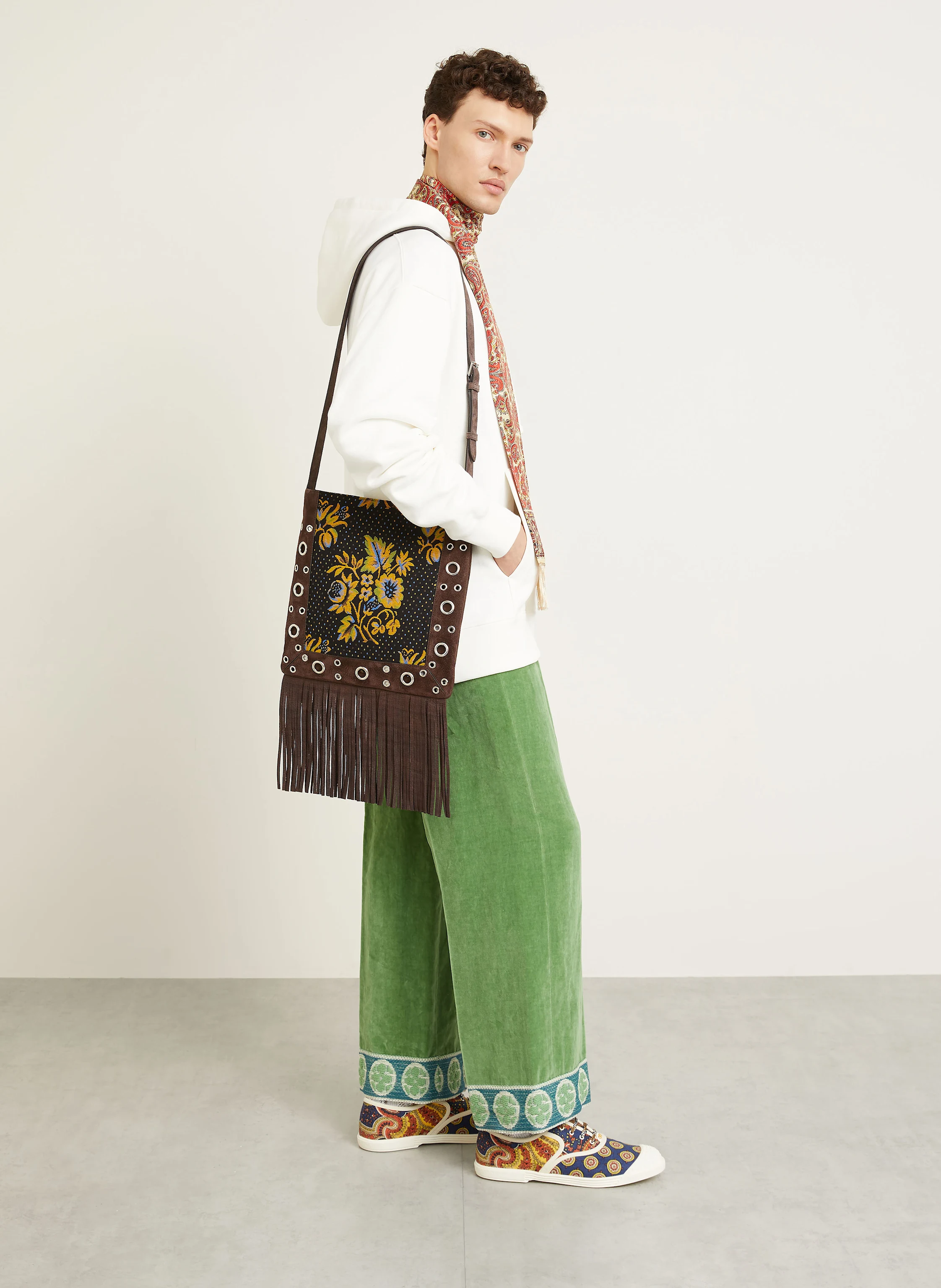 VALENTINO Samthose Regular Fit mit Leinen