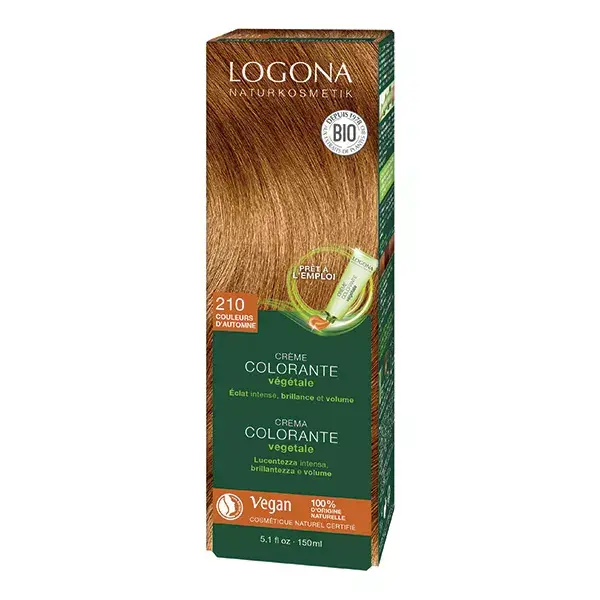 Logona Crème colorante 210 couleurs d'automne 150ml