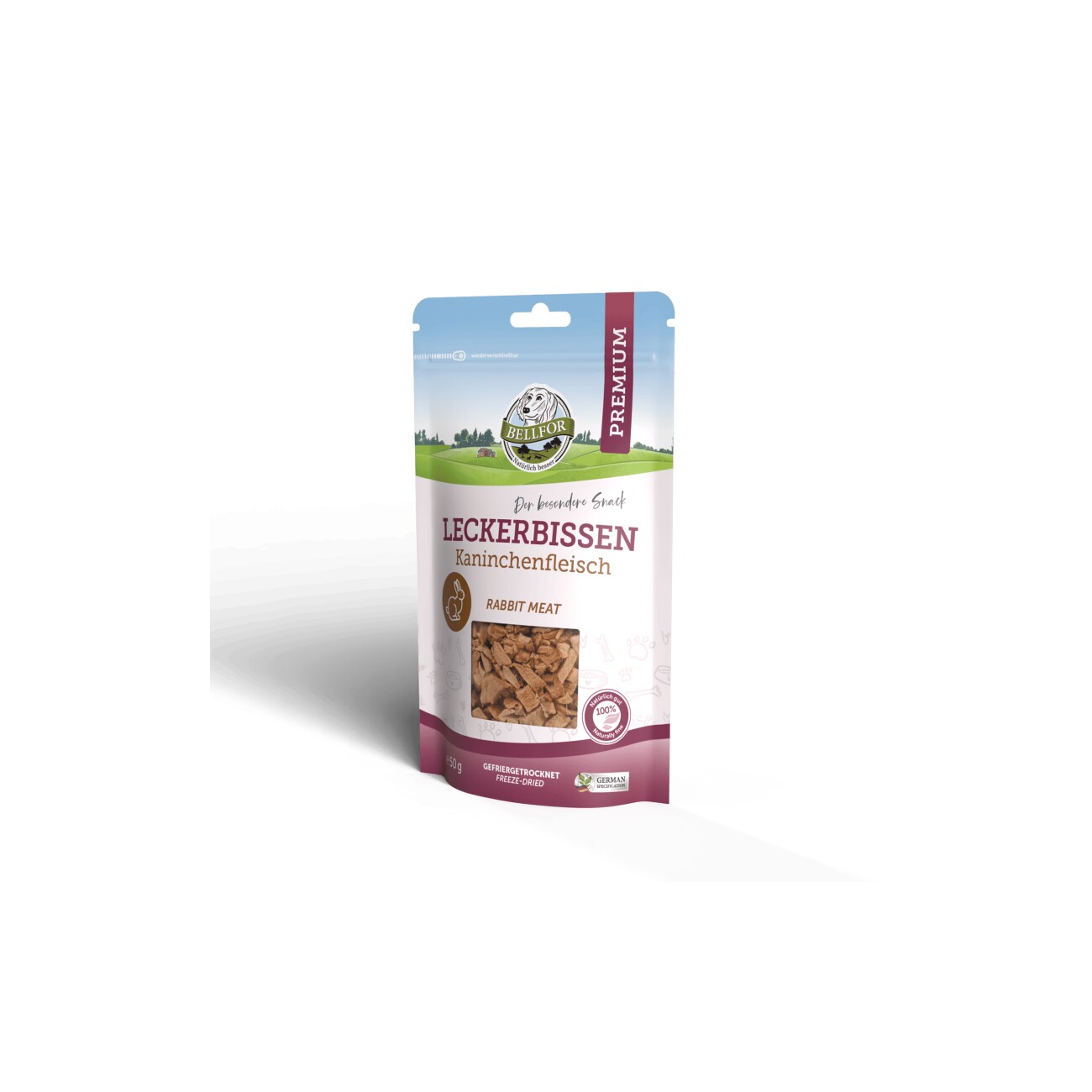 Bellfor Leckerbissen für Hunde mit Kaninchenfleisch - 50g