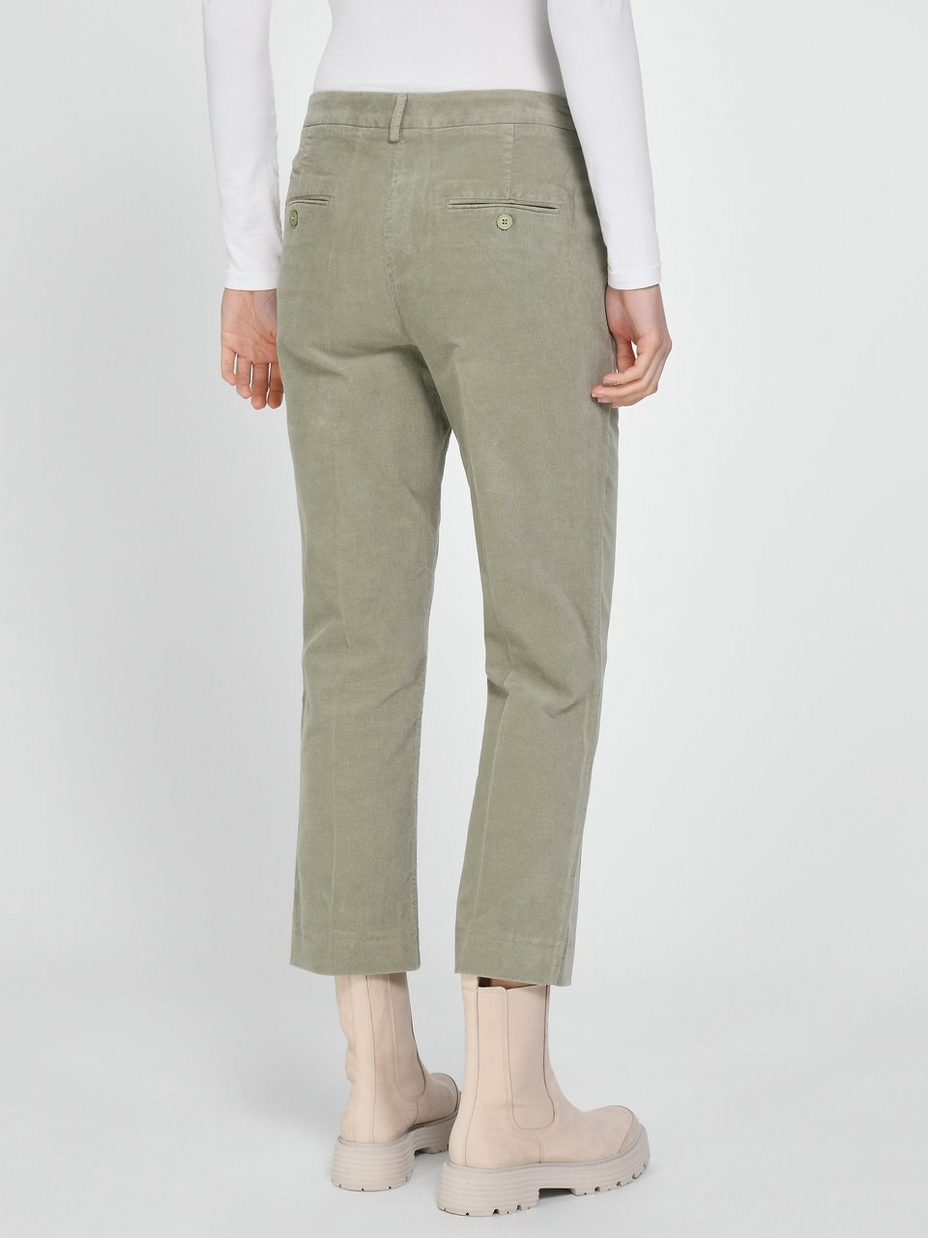 Knöchellange Feincord-Hose