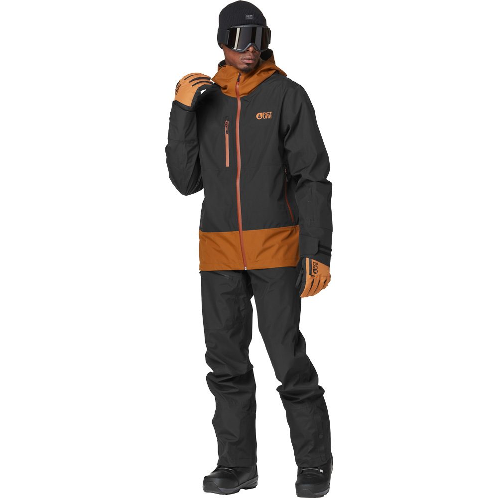 Picture Broader 3L Hardshelljacke Herren black chocolate