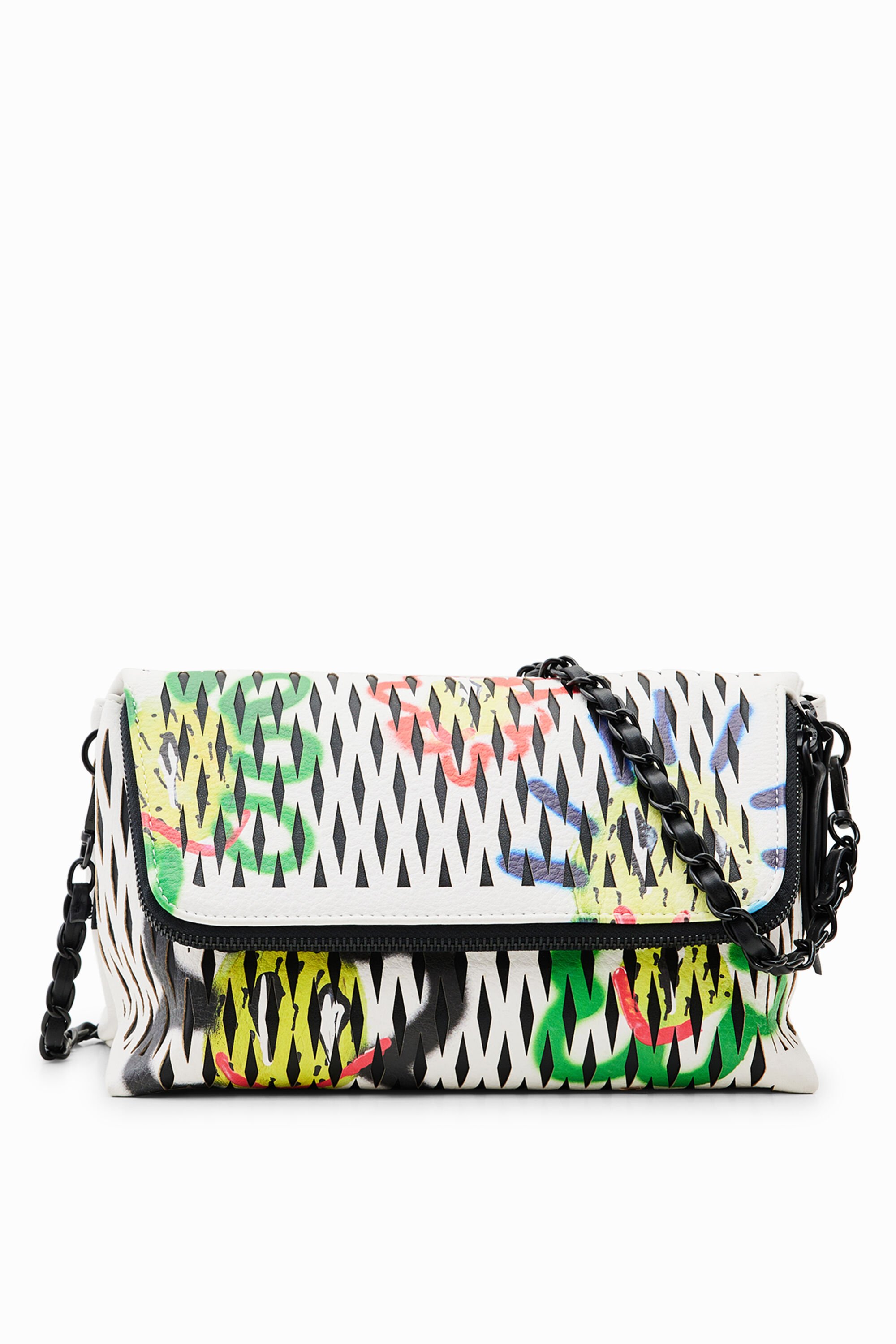 Petit sac à bandoulière estampé soleils