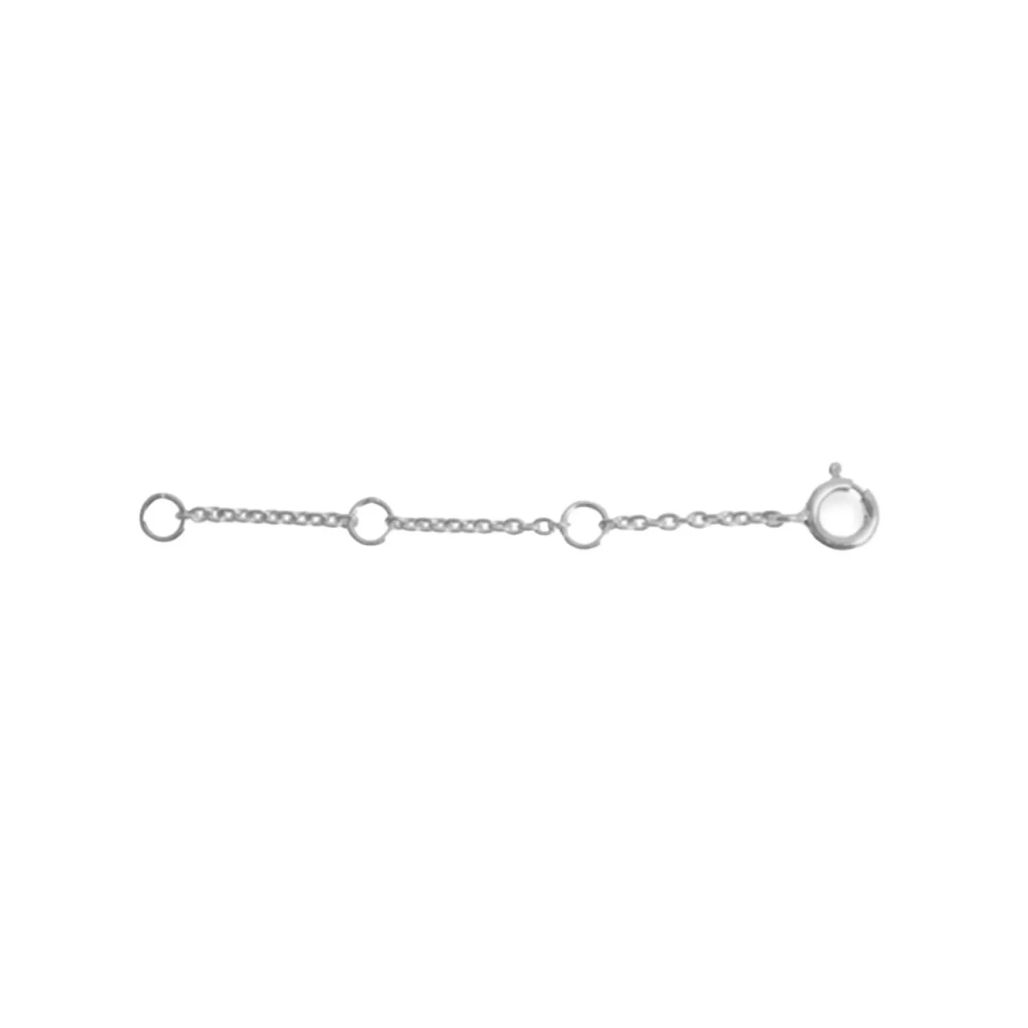 Enamel Extender Chain Halskæde Sølv B69S