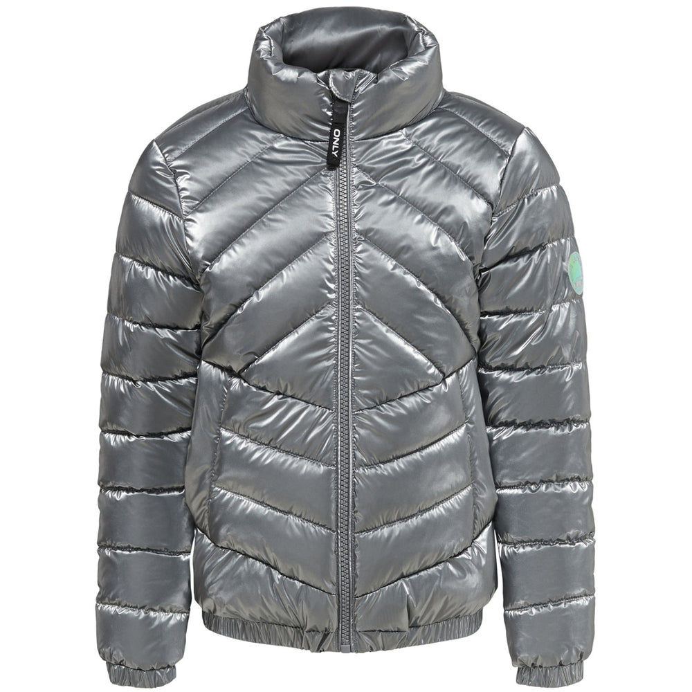 Køb kids ONLY Silver Talia Shine Quiltet Jakke